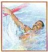 man swimming